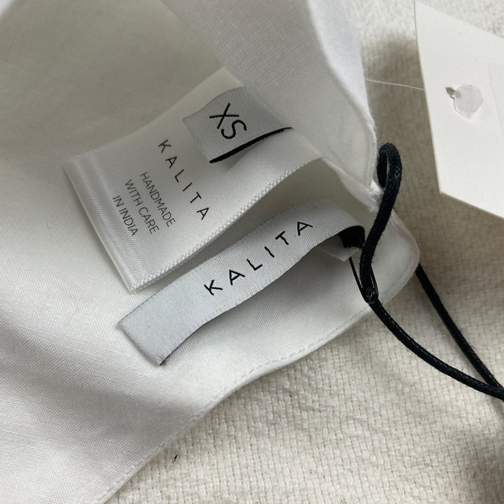 NWT Kalita White Avedon Maxi Skirt and Bow Tie Top Set Size XS Flowy Two-Piece - Picture 9 of 16